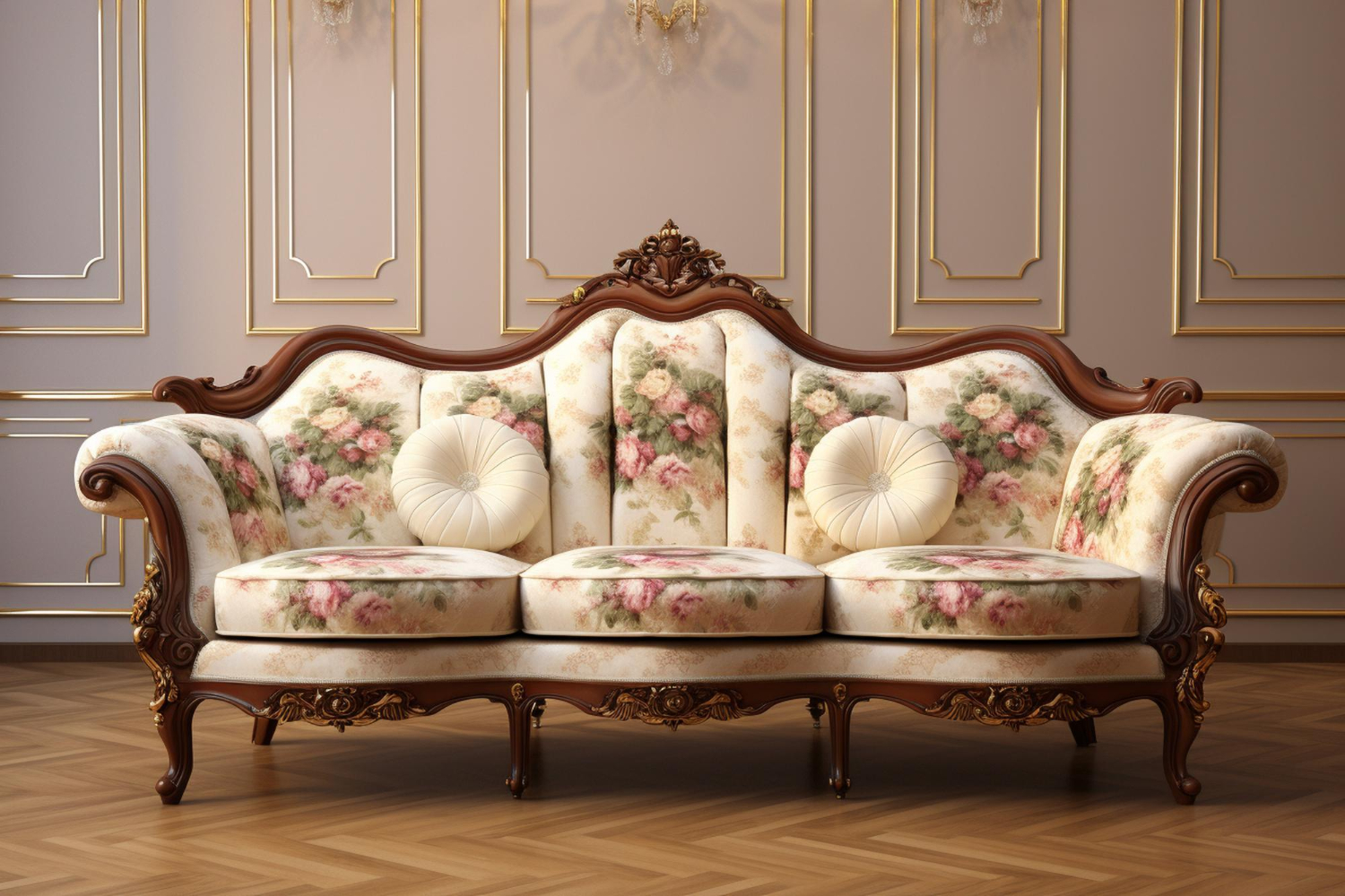 Baroque Style Couches For Prestige Homes