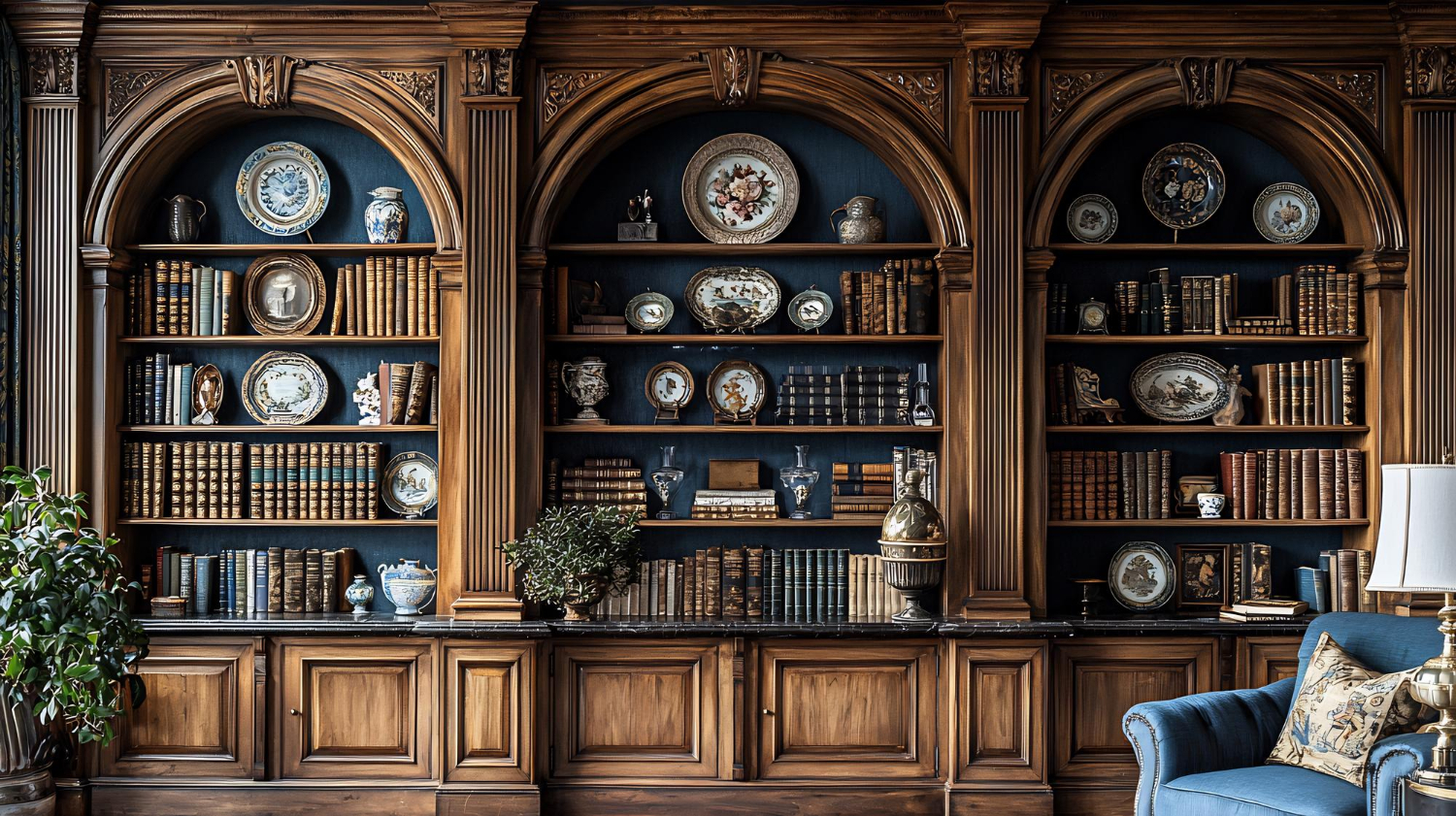 Arched Bookshelves