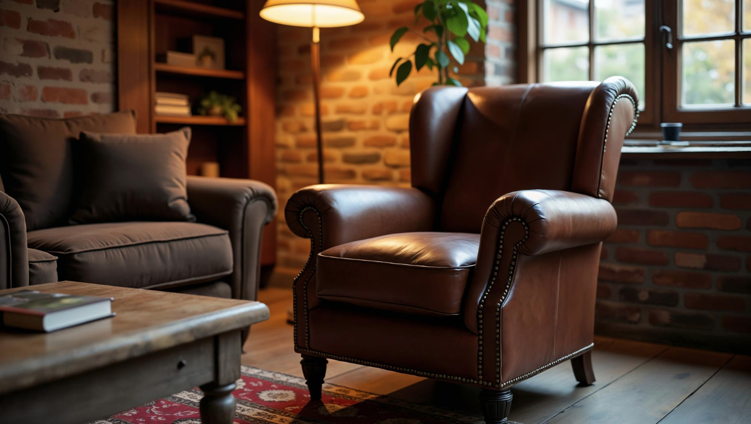 Character-rich Leather Armchair