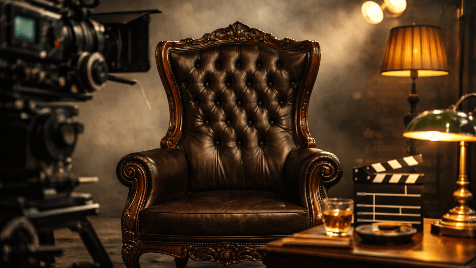 Cinematic Set With An Opulent Chair