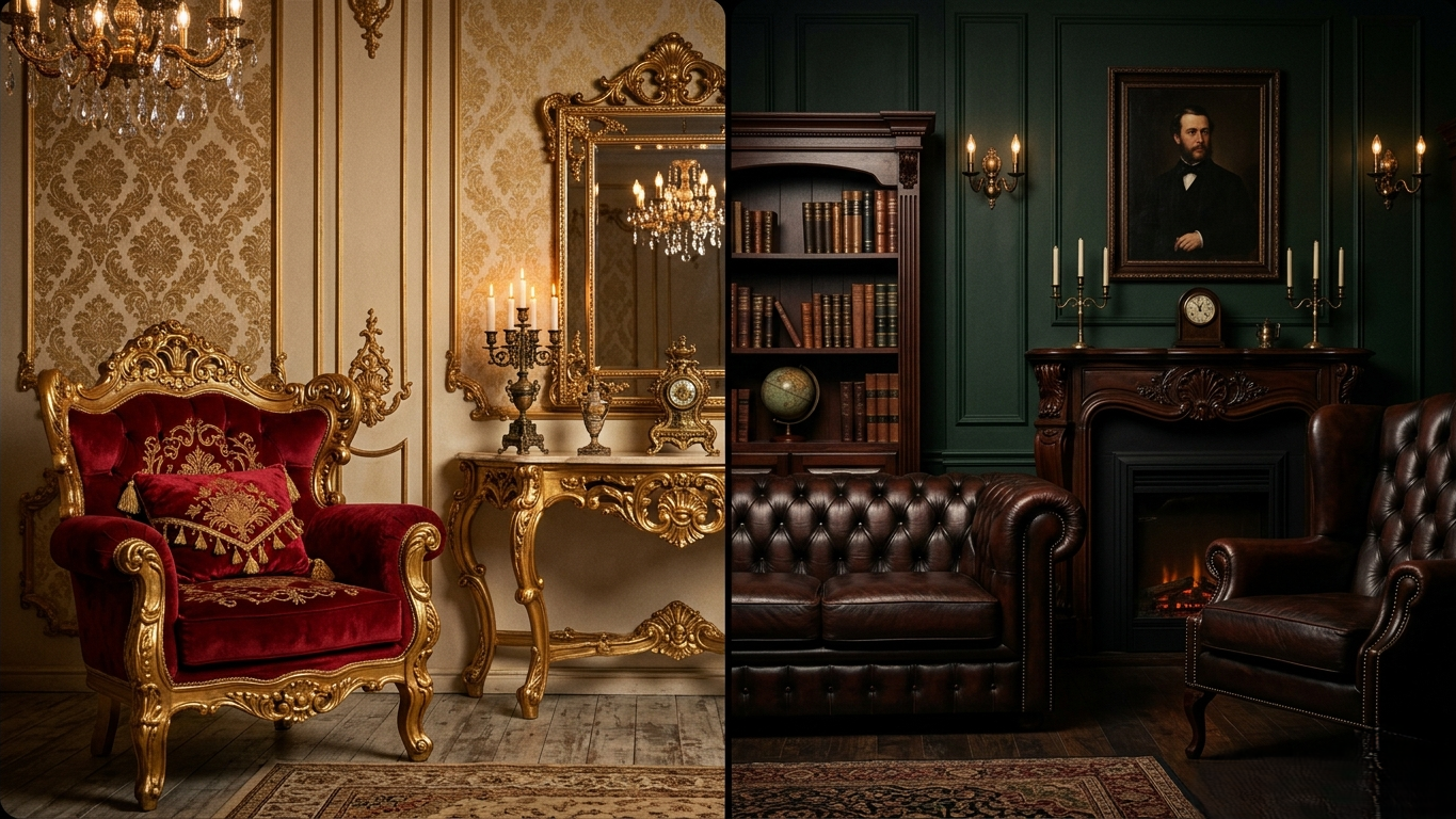 Victorian Vs. Baroque Choosing The Right Film Props Furniture