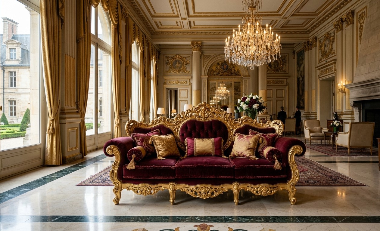 Baroque Style Couches In Creating Luxurious Film Interiors